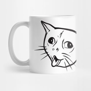 Coughing Cat Meme Mug